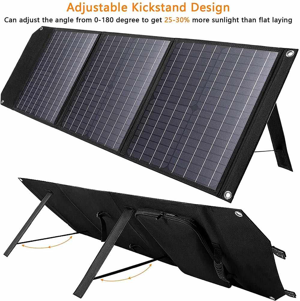 foldable solar panel kit suitcase