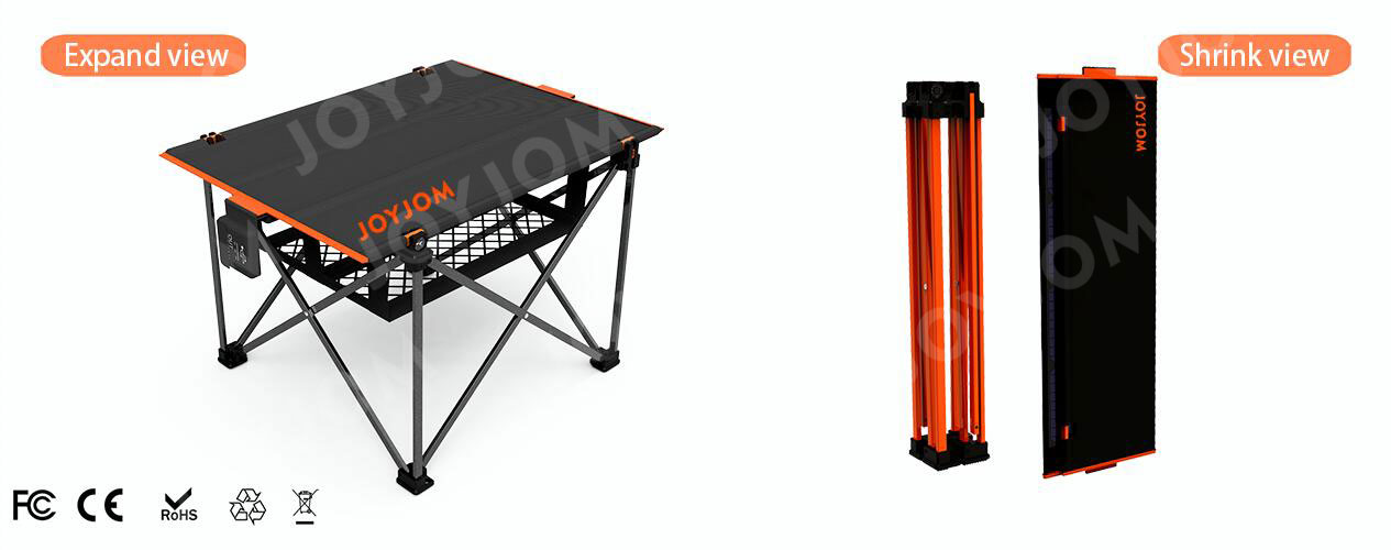 Portable Solar Outdoor Hiking Table